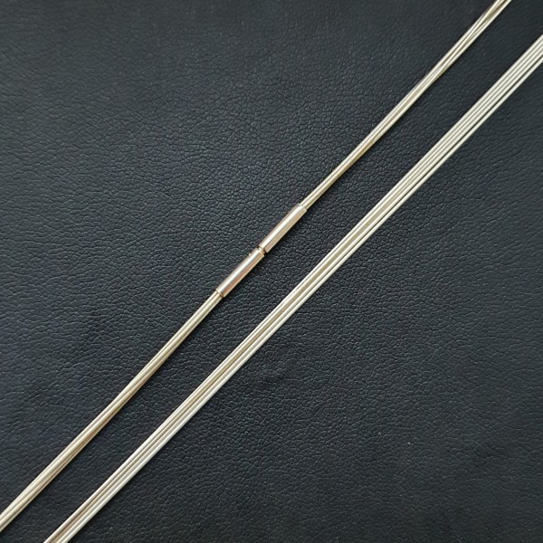 Edelstahlcollier Silber